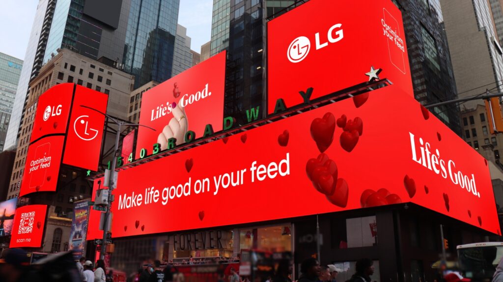LG lanza la campaña global "Optimism your feed"